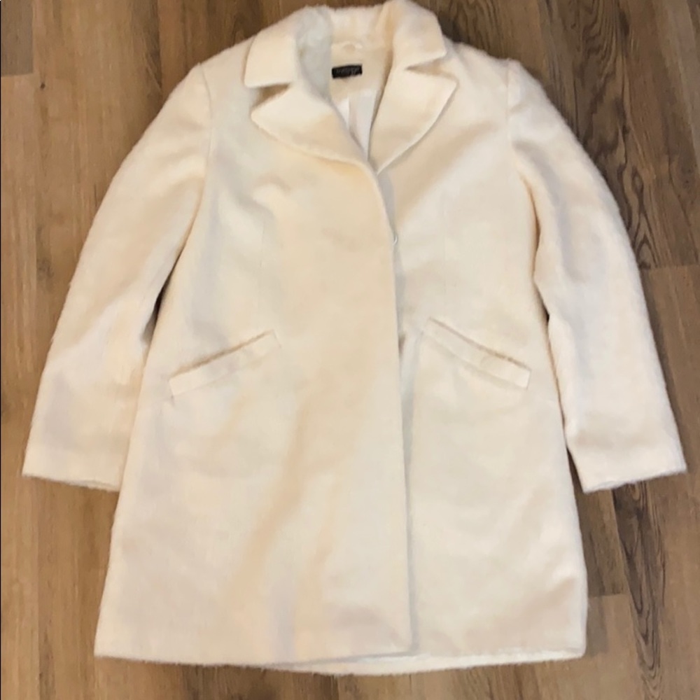 top shop faux fur coat